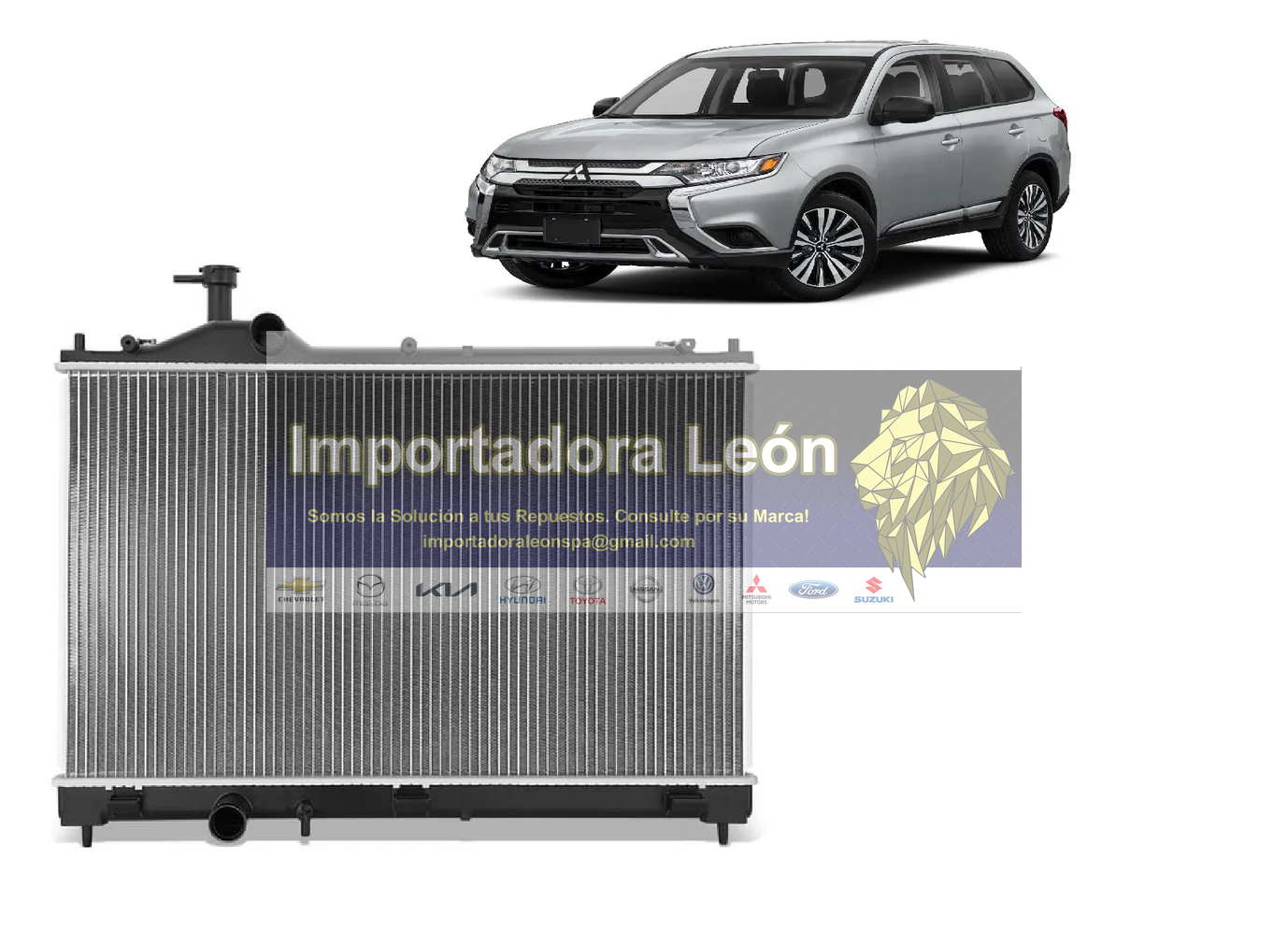 Radiador Mitsubishi Outlander 2015-2017